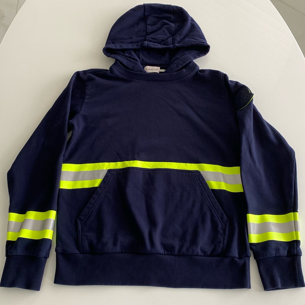 Moncler Sweatshirt Hoodie Navy Blue Authentic
